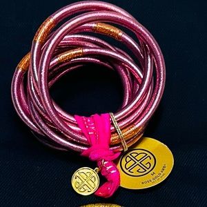 Buddha Girl - set of 9 all weather bracelets - Rose Gold